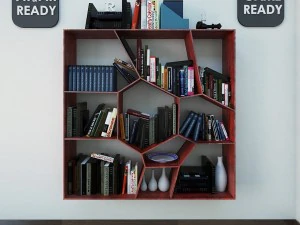 Wallshelf 01 gioco VR AR pronto Modello 3D