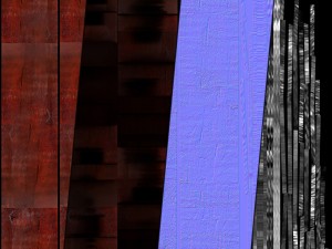 wallshelf 01 vr ar game ready Modelo 3D