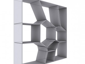 wallshelf 01 vr ar game ready Modelo 3D