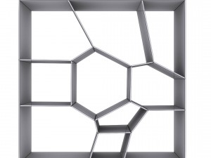 wallshelf 01 vr ar game ready Modelo 3D