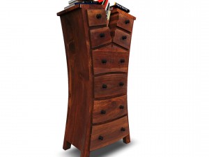 chest of drawer04 vr ar game ready Model 3D