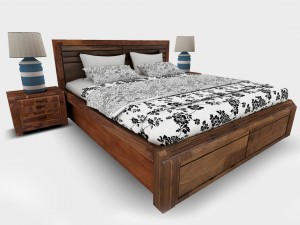 bed 01 vr ar game ready 3D Model