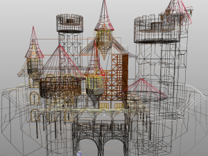 medieval castle 3D Model