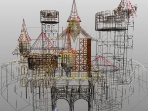 medieval castle 3D Model