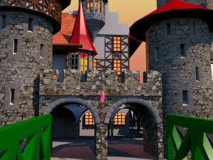 medieval castle 3D Model