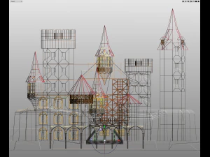 medieval castle 3D Model