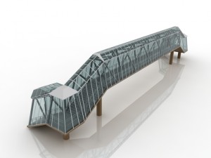 pedestrian bridge 3D Model