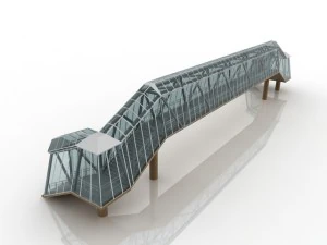 ponte pedonal Modelo 3D