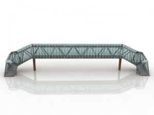 pedestrian bridge Modelo 3D