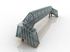 pedestrian bridge Modelo 3D