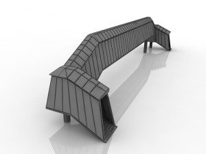 pedestrian bridge Modelo 3D