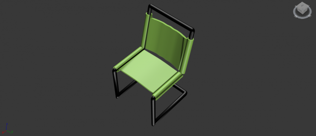 metal chair 3D-Modell .c4d .max .obj .3ds .fbx .stl .blend 