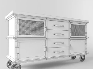 grande consolle Ellis Modello 3D