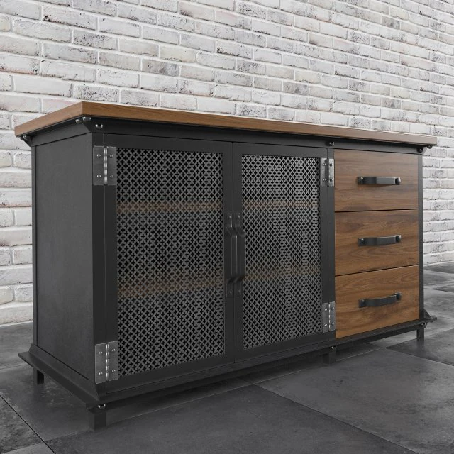 ellis console with drawers 3D Model .c4d .max .obj .3ds .fbx .stl .blend 