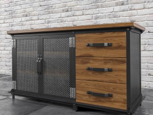 ellis console with drawers Modello 3D