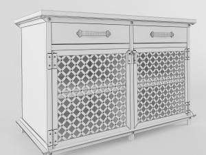 lattice work ellis console 3D Model