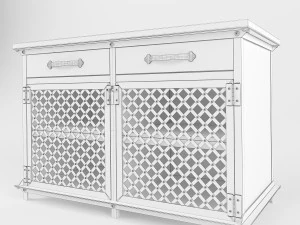 lattice work ellis console 3D Model