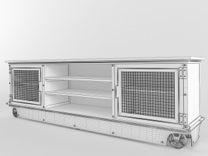 long boxcar ellis console 3D Модель