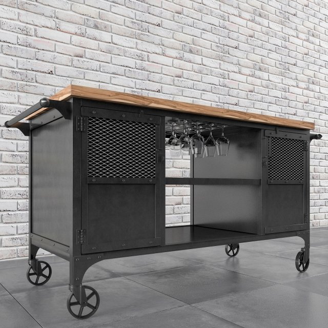 bar cart 3D Модель .c4d .max .obj .3ds .fbx .stl .blend 