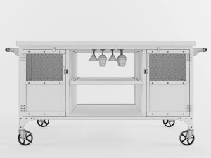 bar cart 3D Model