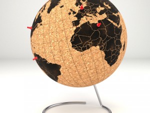 cork globe 3D 模型