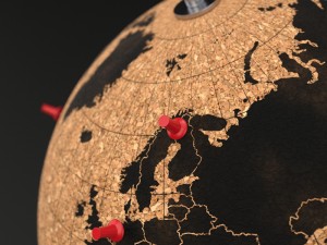 cork globe 3D-Modell