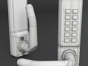 digital door lock 3D Model