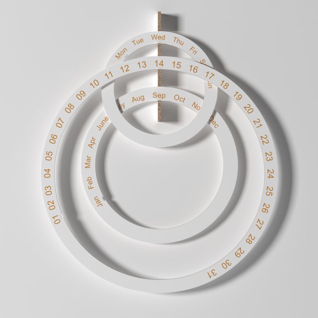 perpetual ring calendar 3D Models in Other 3DExport