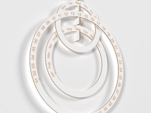 perpetual ring calendar 3D Model