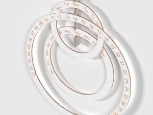 perpetual ring calendar 3D Model