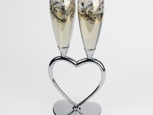 wedding glasses Modèle 3D