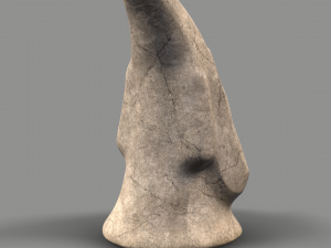 stone face moai Modèle 3D