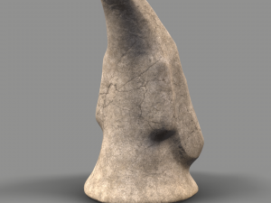 stone face moai Modèle 3D