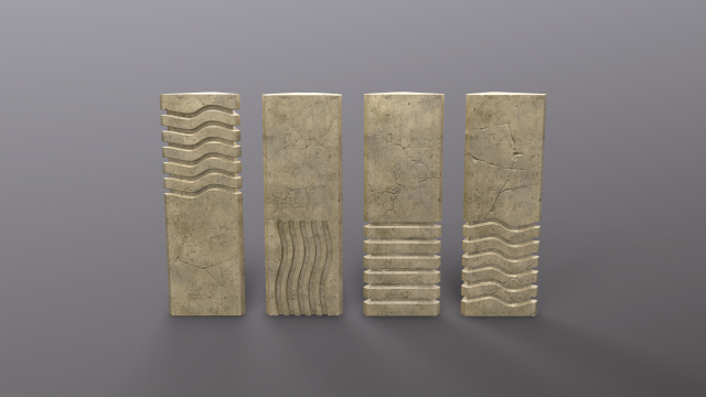 5th element stones 3D Модель .c4d .max .obj .3ds .fbx .stl .blend 