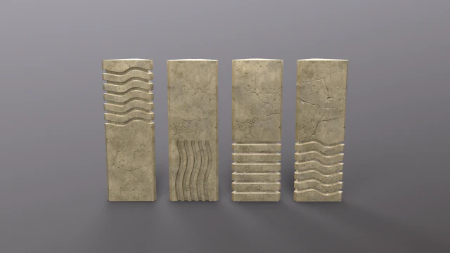 5th element stones 3D Model .c4d .max .obj .3ds .fbx .stl .blend 