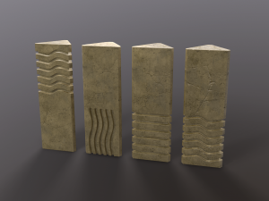 5th element stones 3D Модель