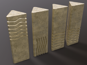 5th element stones 3D Модель
