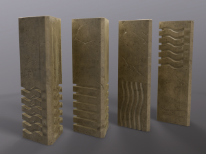 5th element stones 3D Модель