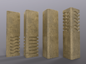 5th element stones 3D Модель