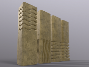 5th element stones 3D Модель