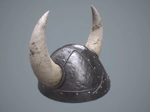 capacete viking Modelo 3D