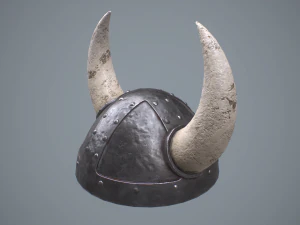 capacete viking Modelo 3D