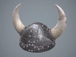 capacete viking Modelo 3D