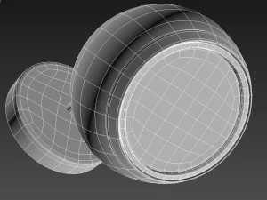 halogen modern lamp 3D Model