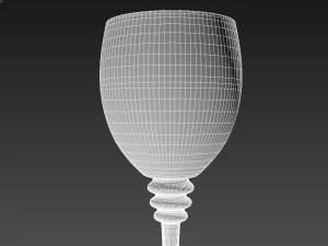 şarap kadehi seti 3D Model