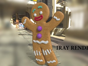 gingerbread man 3D 模型