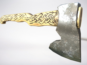 lowpoly axe 3D Модель