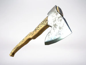 lowpoly axe 3D Model