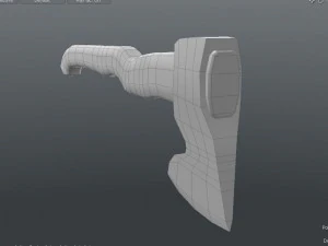 lowpoly axe 3D Model
