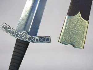 slavian sword lowpoly 3D Model